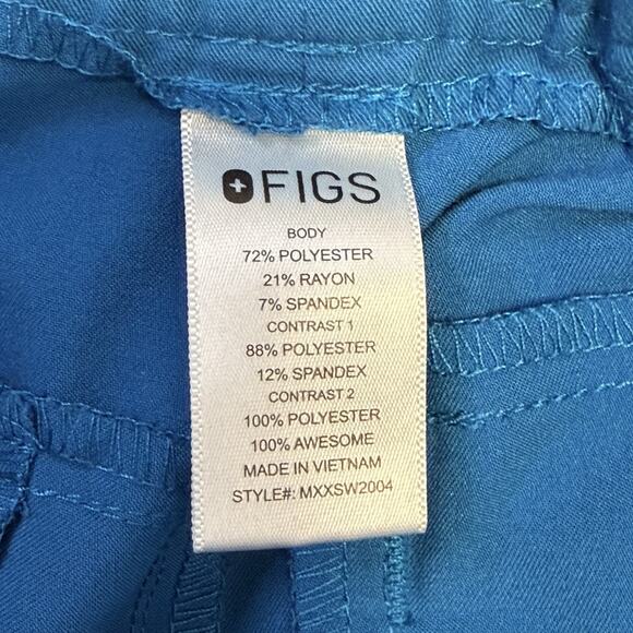 Figs Scrub Set Mens Medium Alps Blue Chisec Top Tansen Jogger Pants - Picture 16 of 16